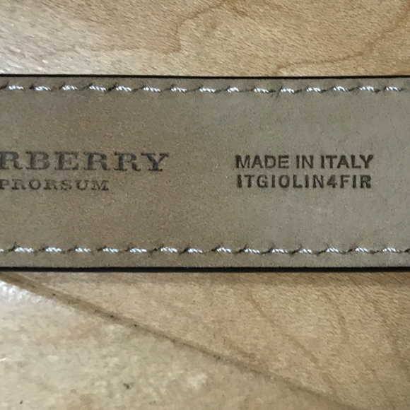 Burberry Rothly leather belt gold sz 85 NWOT